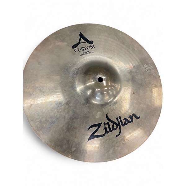 Used Zildjian 14in A Custom Hi Hat Pair Cymbal