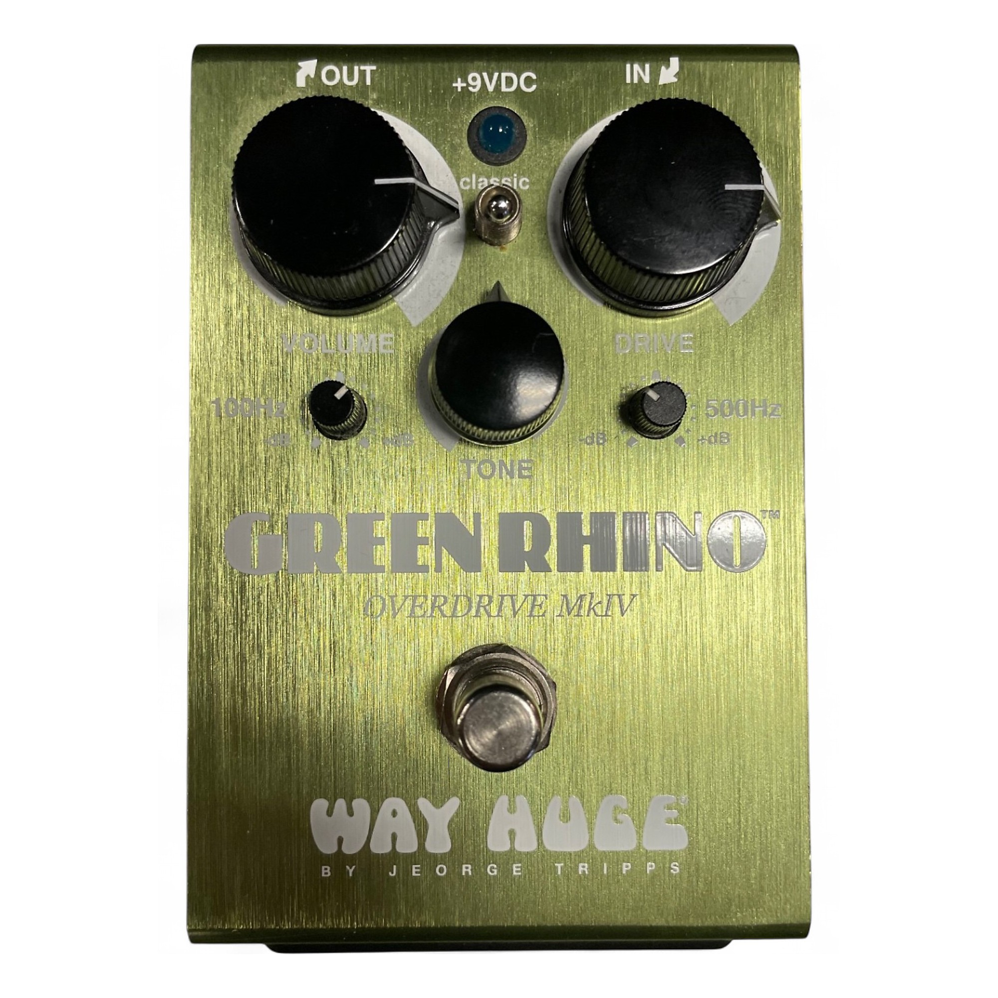 Used Way Huge Electronics WHE202 Green Rhino Overdrive Effect