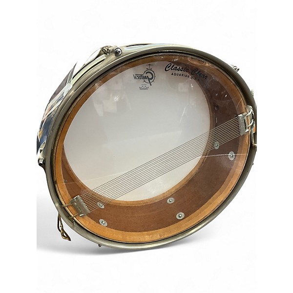 Vintage 1960s WFL 5X14 Buddy Rich Snare Drum White Marine Pearl Drum