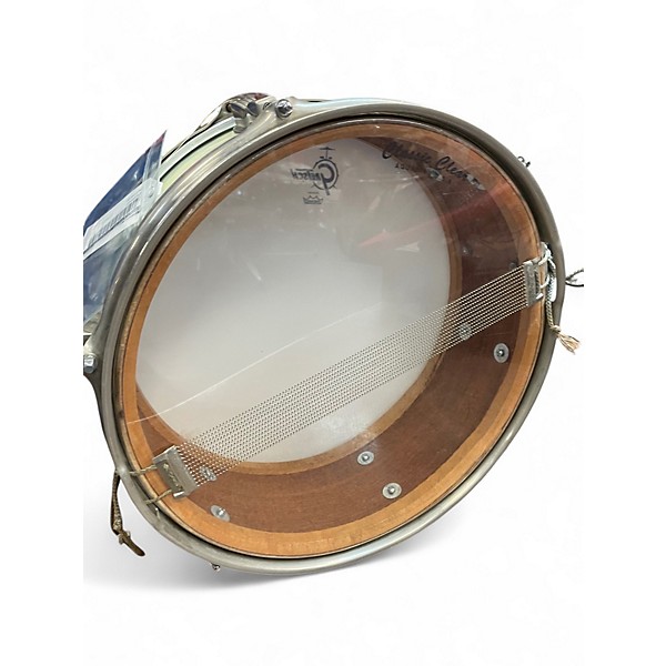 Vintage 1960s WFL 5X14 Buddy Rich Snare Drum White Marine Pearl Drum