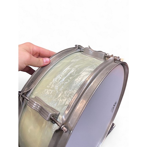 Vintage 1960s WFL 5X14 Buddy Rich Snare Drum White Marine Pearl Drum