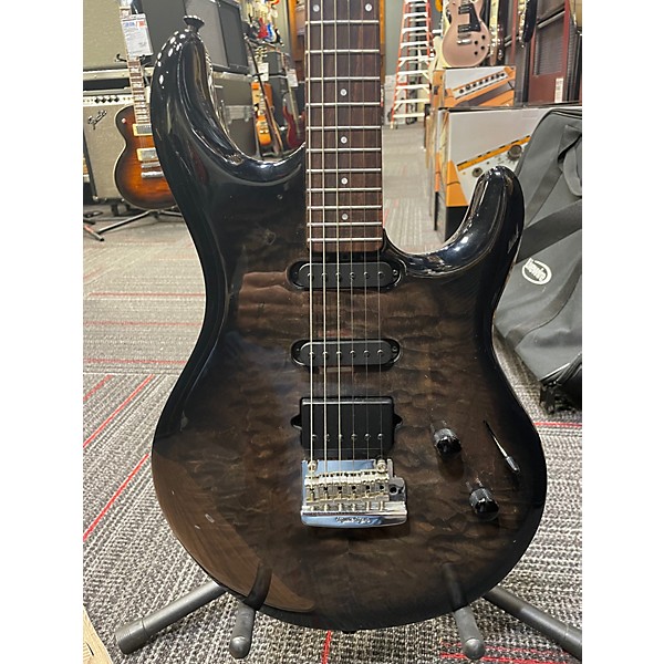 Used Ernie Ball Music Man Luke III BFR Ball Family Reserve Trans Black Solid Body Electric Guitar