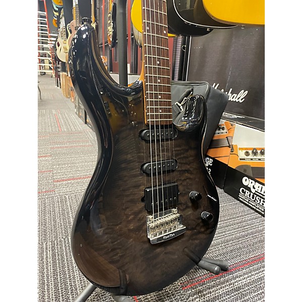 Used Ernie Ball Music Man Luke III BFR Ball Family Reserve Trans Black Solid Body Electric Guitar