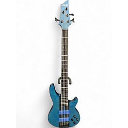 Used Schecter Guitar Research 5c gt BLUE Electric Bass Guitar