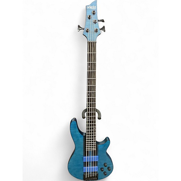 Used Schecter Guitar Research 5c gt BLUE Electric Bass Guitar