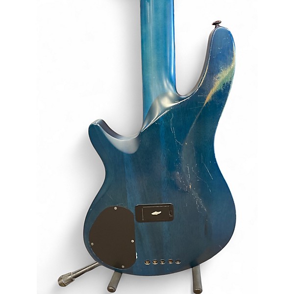 Used Schecter Guitar Research 5c gt BLUE Electric Bass Guitar
