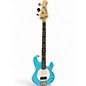 Used Sterling by Music Man Intro Series Stingray Blue Electric Bass Guitar thumbnail