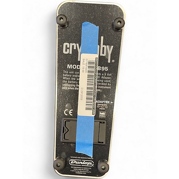 Used Dunlop GCB95W Original Crybaby Wah Effect Pedal