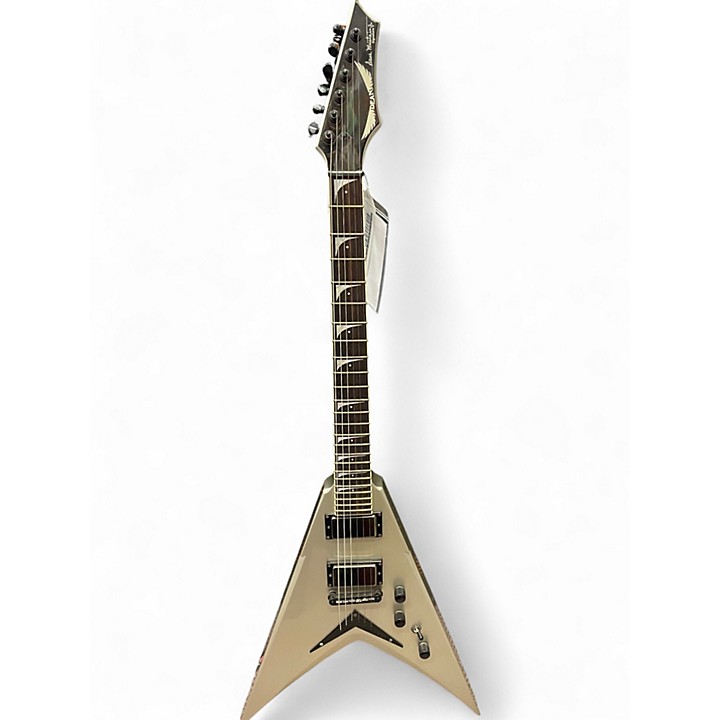 Used Dean Dave Mustaine VMNTX Metallic Silver Solid Body