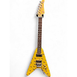 Used Kramer VANGAURD Yellow Solid Body Electric Guitar