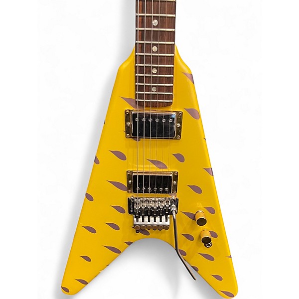 Used Kramer VANGAURD Yellow Solid Body Electric Guitar