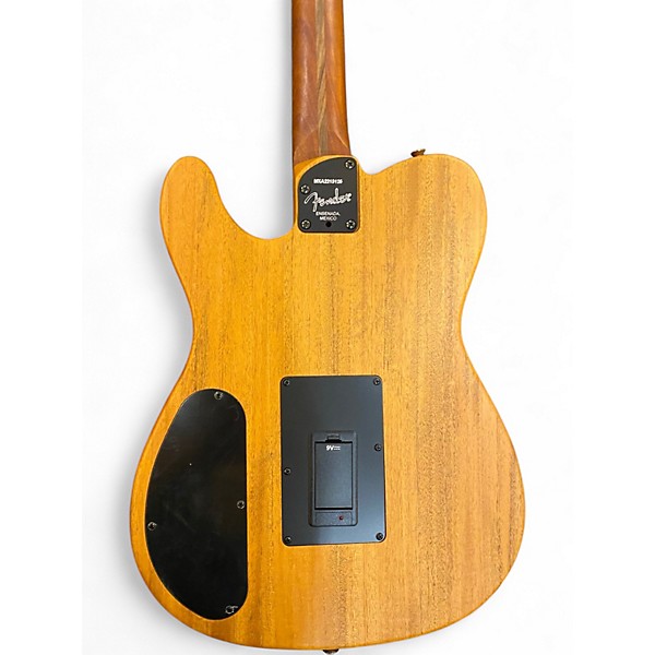 Used Fender Acoustasonic Player Telecaster Black Acoustic Electric Guitar