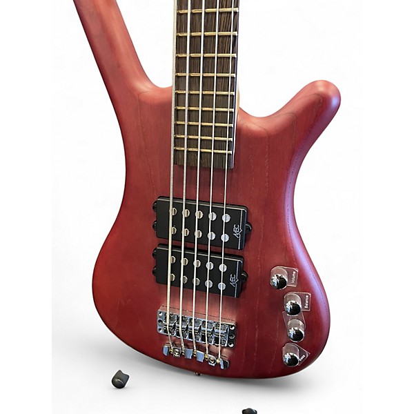 Used RockBass by Warwick CORVETTE $$ Candy Red Burst Electric Bass Guitar