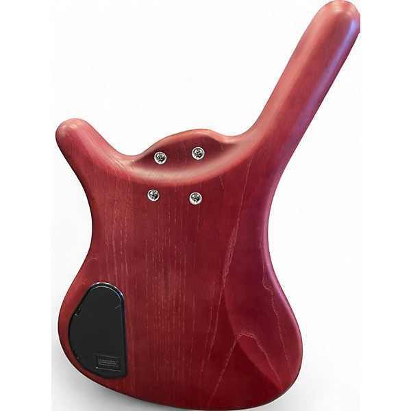 Used RockBass by Warwick CORVETTE $$ Candy Red Burst Electric Bass Guitar