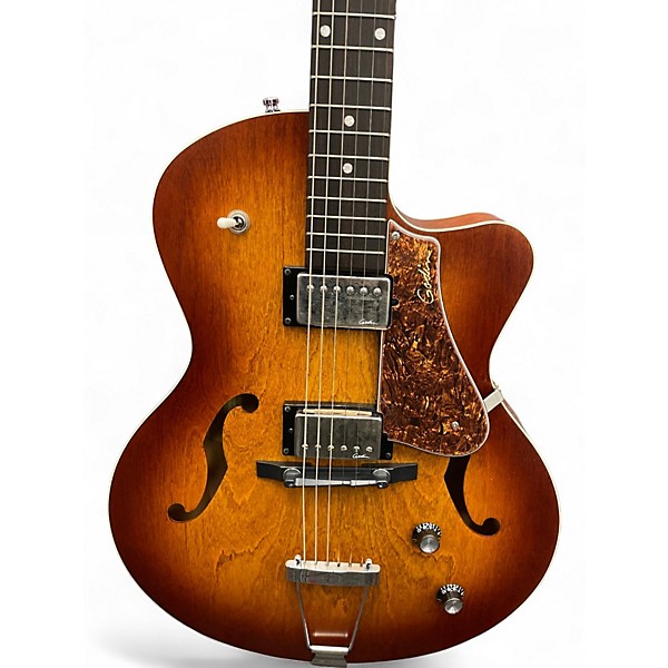 Used Godin 5th Avenue Kingpin II Tobacco Burst Hollow Body Electric Guitar