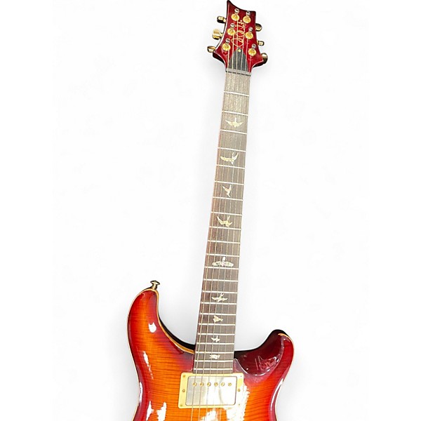 Used PRS Wood Library Custom 22 Semi Hollow 10 Top Sunburst Hollow Body Electric Guitar