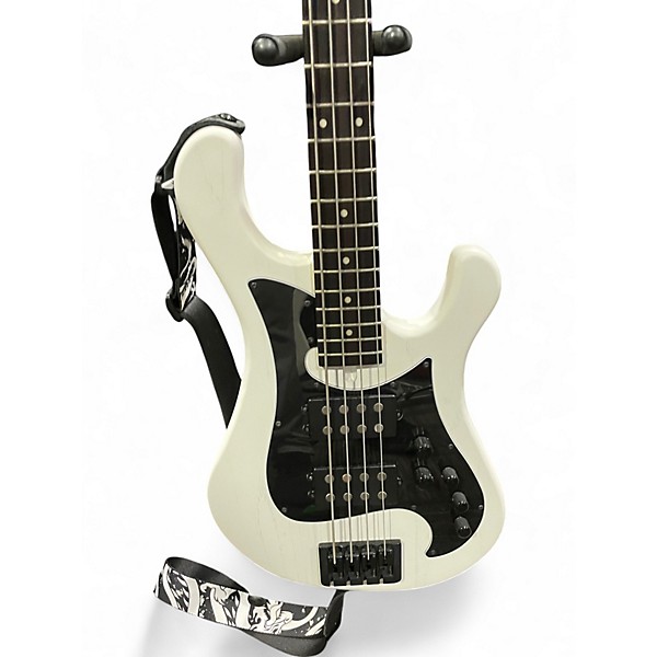 Used Dean HILLSBORO SELECT SATIN WHITE Electric Bass Guitar