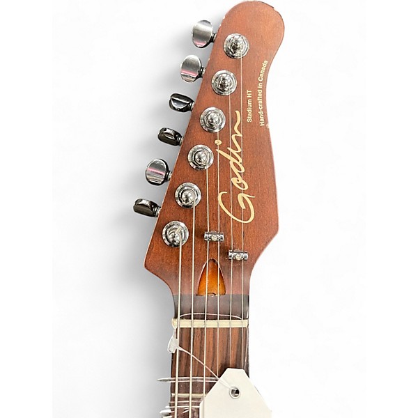 Used Godin Stadium HT White Solid Body Electric Guitar
