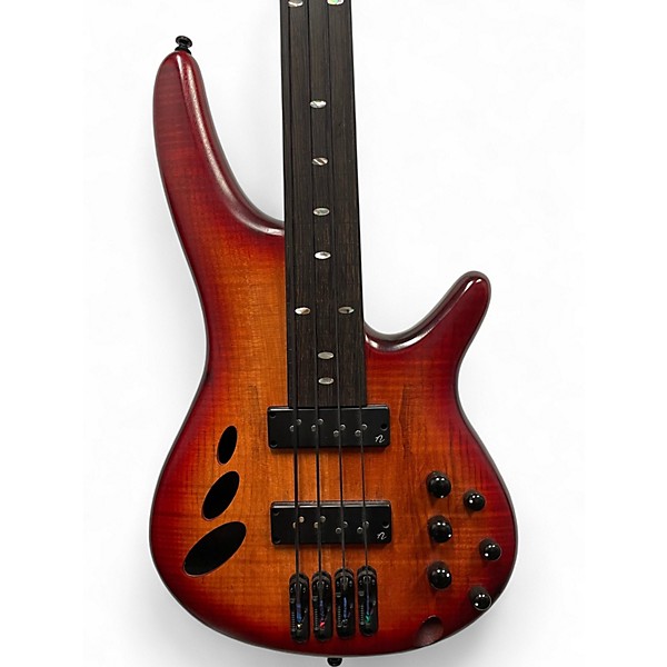 Used Ibanez SRD900F Brown Topaz Burst Electric Bass Guitar