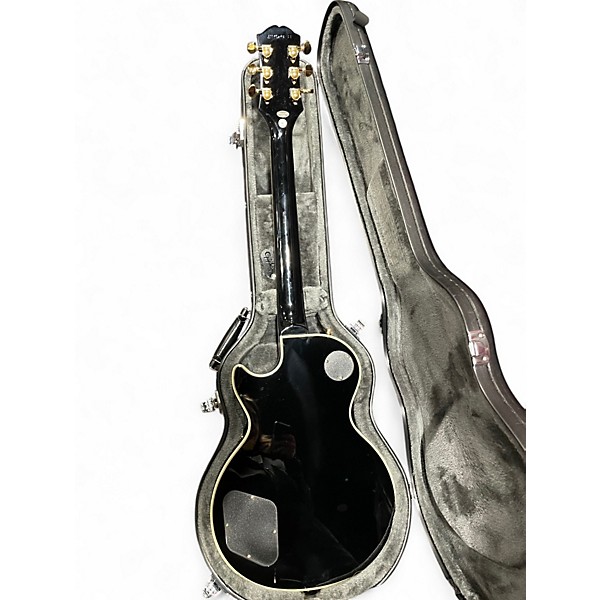 Used 2021 Epiphone Les Paul Custom Ebony Solid Body Electric Guitar