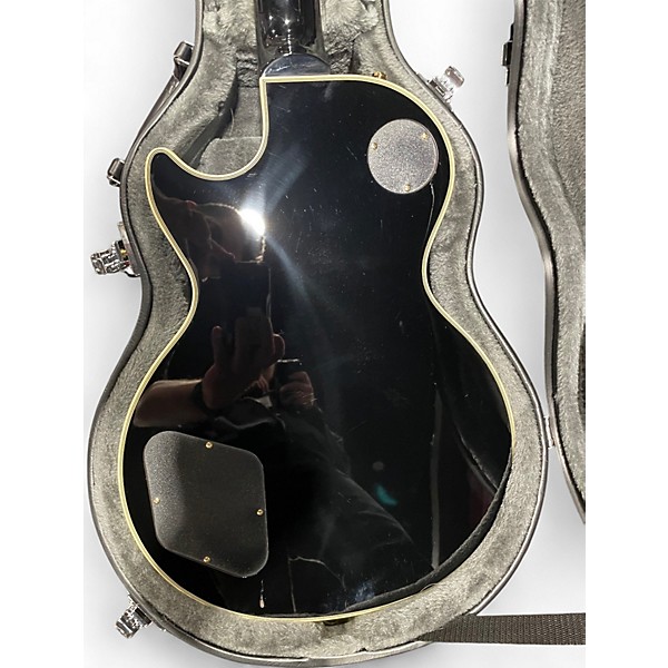 Used 2021 Epiphone Les Paul Custom Ebony Solid Body Electric Guitar