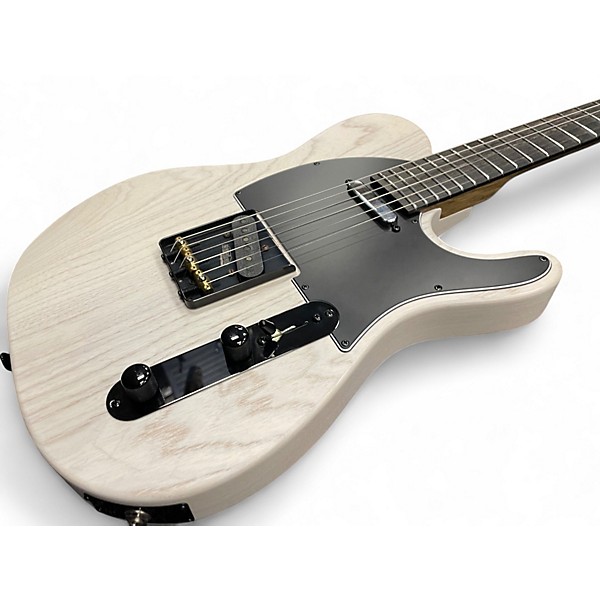 Used Kiesel Retro Solo Trans White Solid Body Electric Guitar