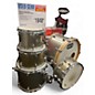 Used Tjs 5 Piece MAPLE PASSION CUSTOM GOLD SPARKLE Drum Kit