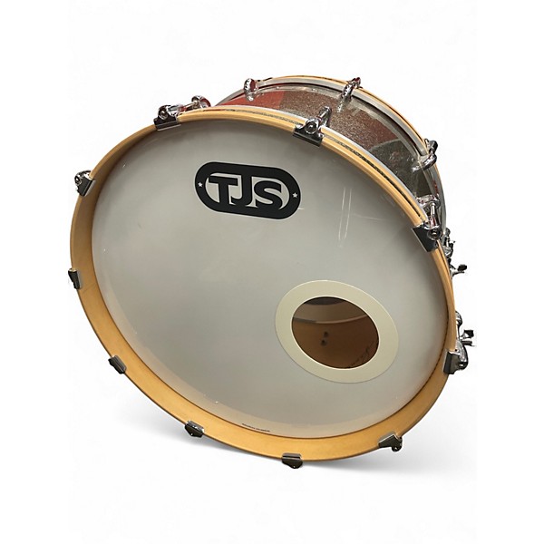 Used Tjs 5 Piece MAPLE PASSION CUSTOM GOLD SPARKLE Drum Kit