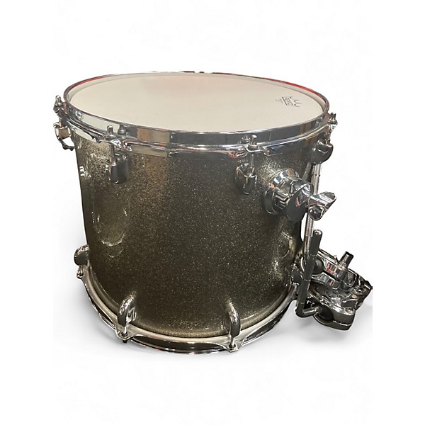 Used Tjs 5 Piece MAPLE PASSION CUSTOM GOLD SPARKLE Drum Kit