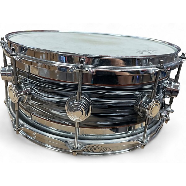 Used DW 6X14 Collector's Edge Series Finish Ply Snare Black Onyx Drum
