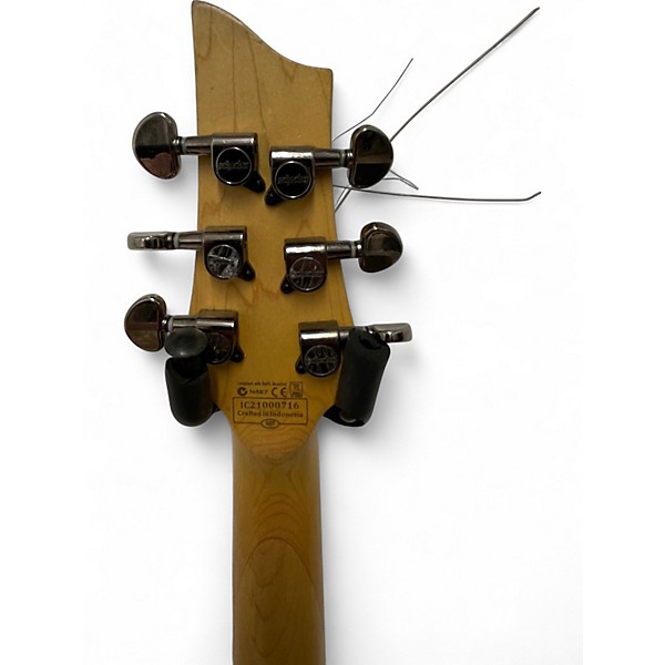 Used Schecter Guitar Research Omen Extreme 6 magenta Solid Body Electric Guitar