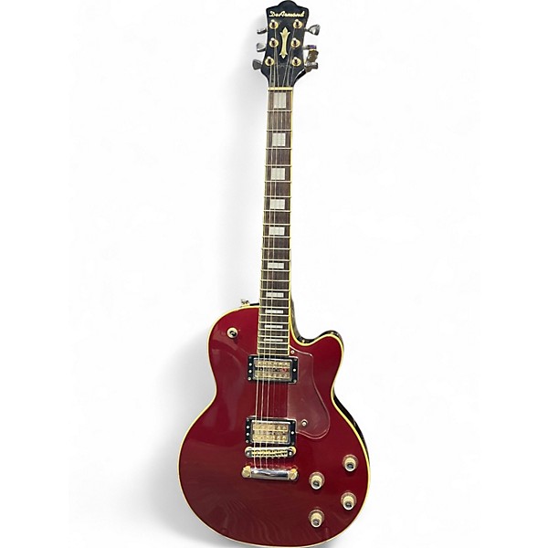 Used DeArmond M77 Metallic Red Solid Body Electric Guitar