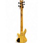 Used Schecter Guitar Research Diamond Passive Custom Active 5 String Natural Electric Bass Guitar