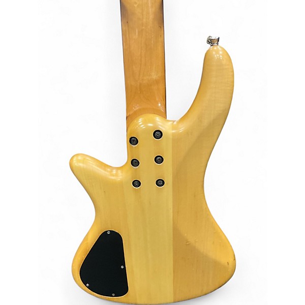 Used Schecter Guitar Research Diamond Passive Custom Active 5 String Natural Electric Bass Guitar