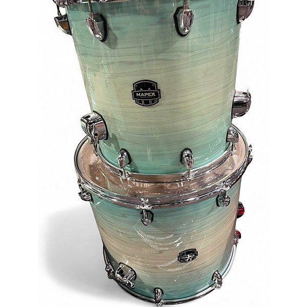 Used Mapex 6 Piece Armory AquaMarine Drum Kit