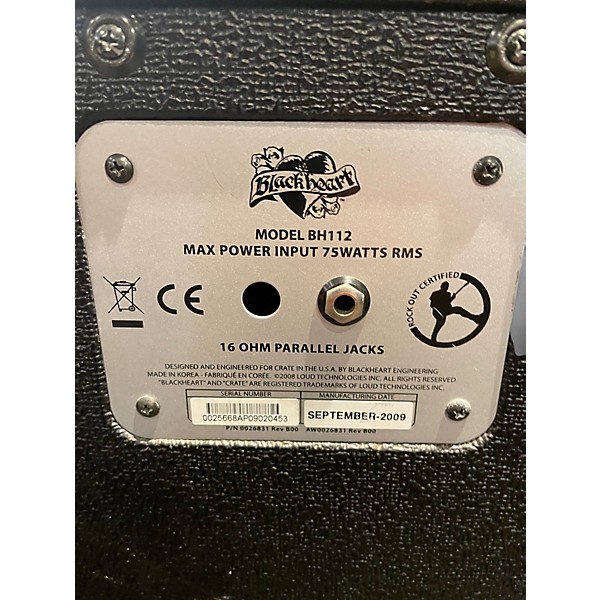 Used Blackheart BH112 1x12 Guitar Cabinet