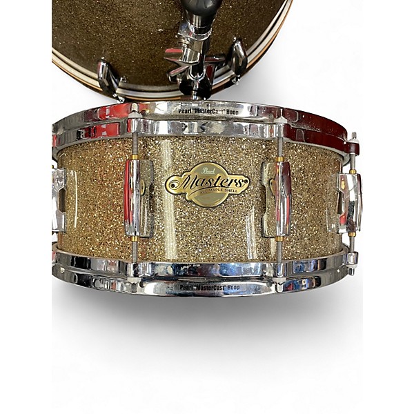 Used Pearl 5 Piece Masters MCX Series Metallic Gold Drum Kit