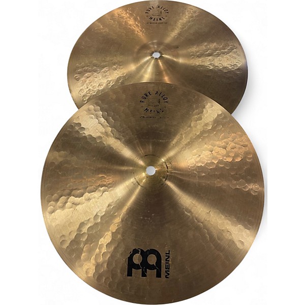 Used MEINL 14in Medium Soundwave Hi Hat Pair Brilliant Cymbal