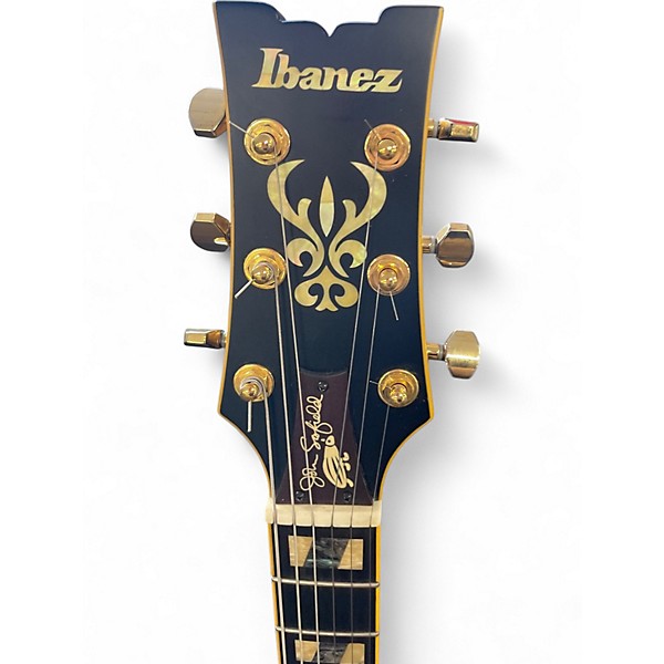 Used Ibanez JSM20 Black and Gold Hollow Body Electric Guitar