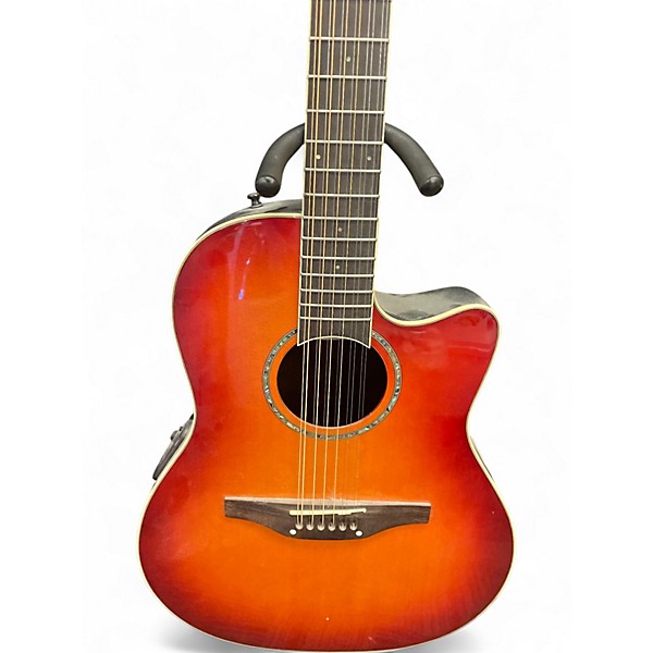Used Ovation CC245 Celebrity 2 Color Sunburst 12 String Acoustic Electric Guitar