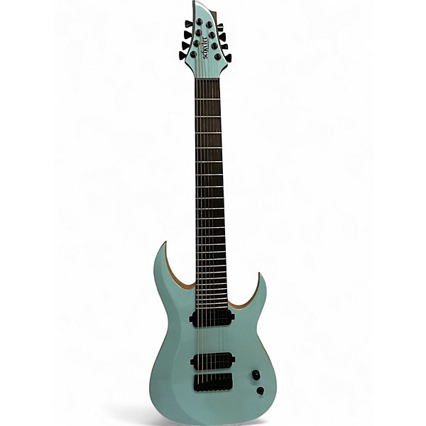 Used Schecter Guitar Research TAO-8 BLUE Solid Body Electric Guitar