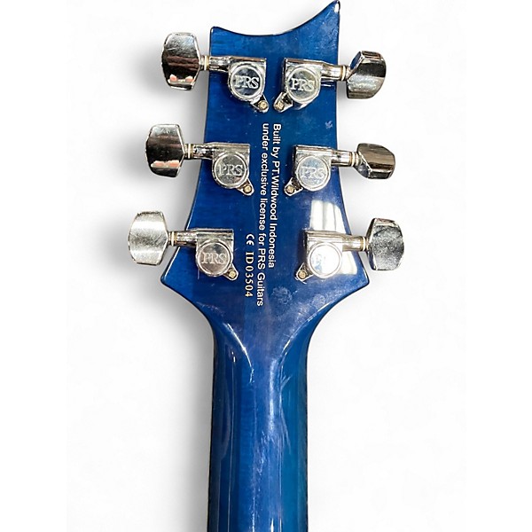 Used PRS SE Custom 24 Blue Solid Body Electric Guitar
