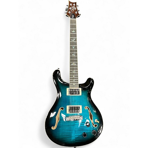 Used PRS SE HOLLOWBODY PIEZO PEACOCK BLUE Hollow Body Electric Guitar
