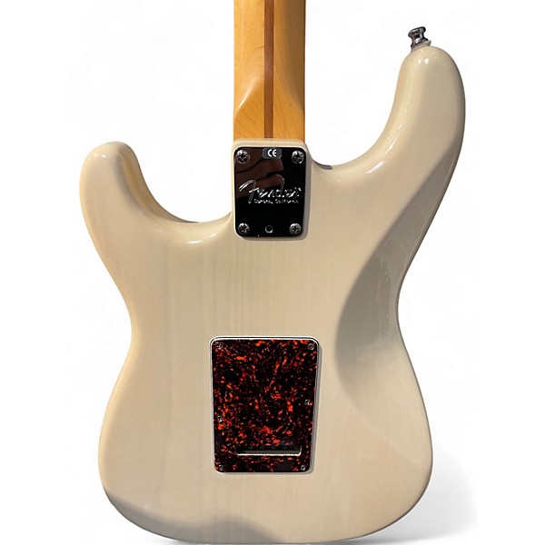 Used Fender American Deluxe Stratocaster Olympic White Solid Body Electric Guitar