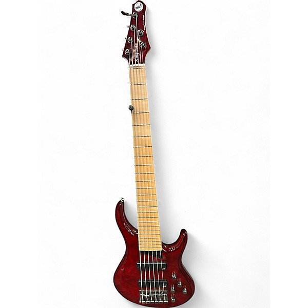 Used 2021 MTD Kingston KZ 6 String RED Electric Bass Guitar