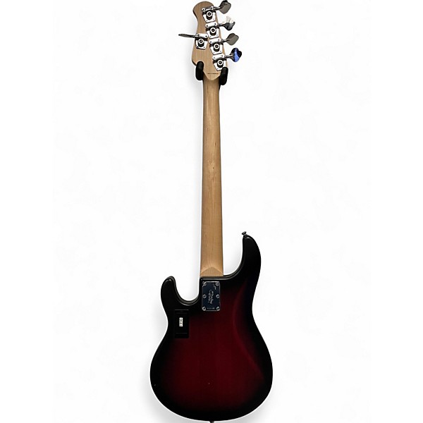 Used Sterling by Music Man SUB StingRay Ray5HH Satin Red Burst Electric Bass Guitar