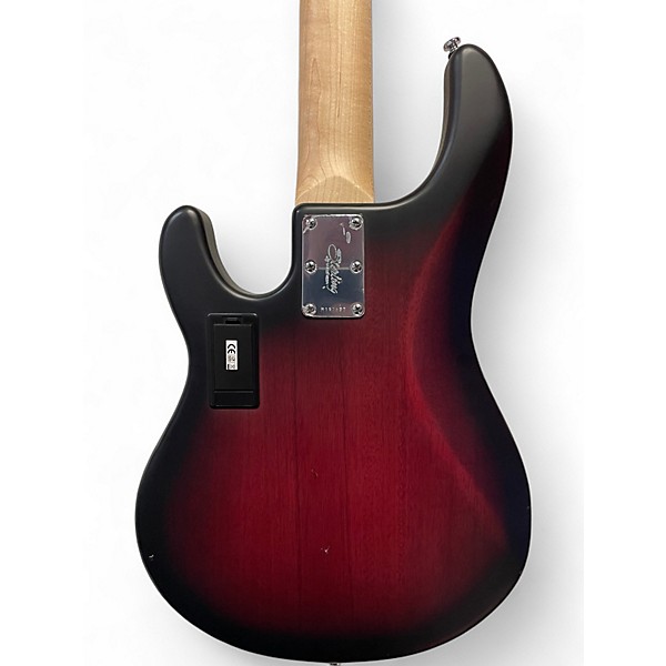 Used Sterling by Music Man SUB StingRay Ray5HH Satin Red Burst Electric Bass Guitar