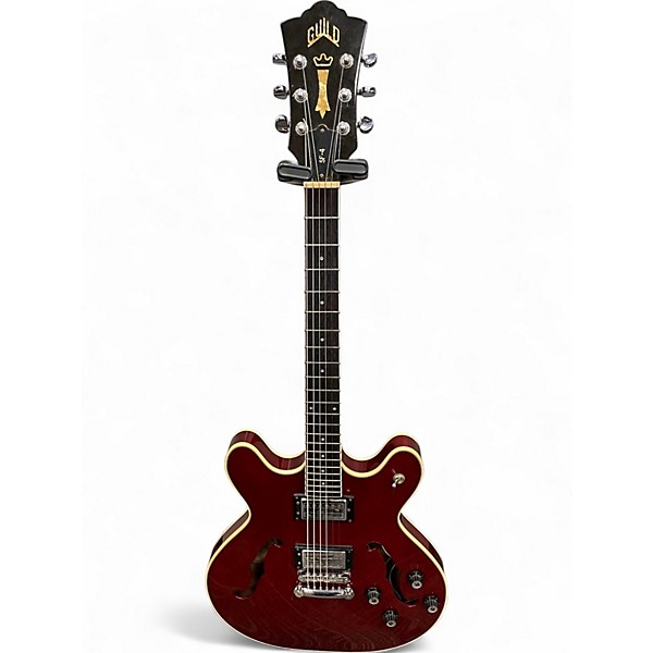 Vintage 1990s Guild SF4 STARFIRE Cherry Hollow Body Electric Guitar