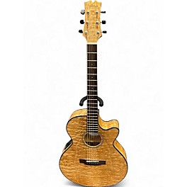 Used Mitchell MX400 Quilted Ash Burl Acoustic Electric Guitar