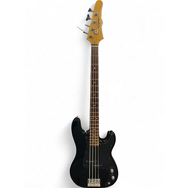 Used Epiphone accu bass jr Black Electric Bass Guitar Black